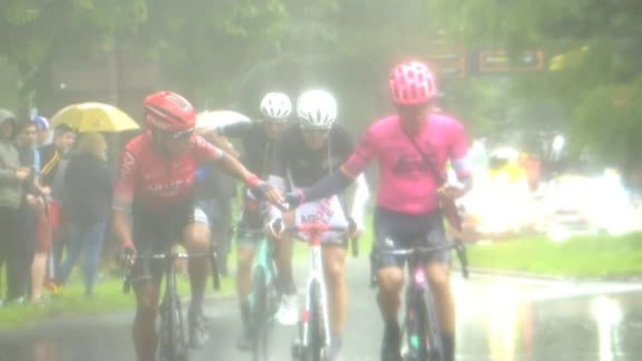 Nairo Quintana y Sergio Higuita