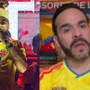 Abelardo de la Espriella con la camiseta de la Selección Colombia.
