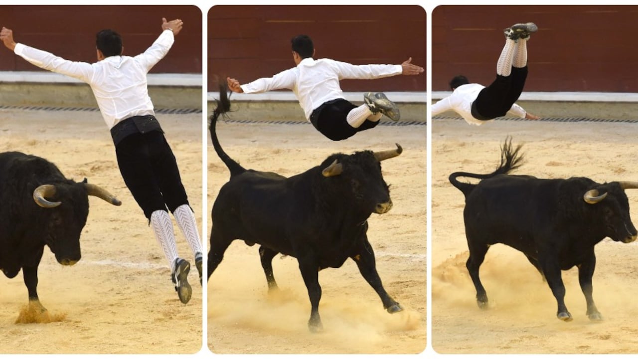 Con un inusual espectáculo de recortadores comenzó la feria de Cali 2021.