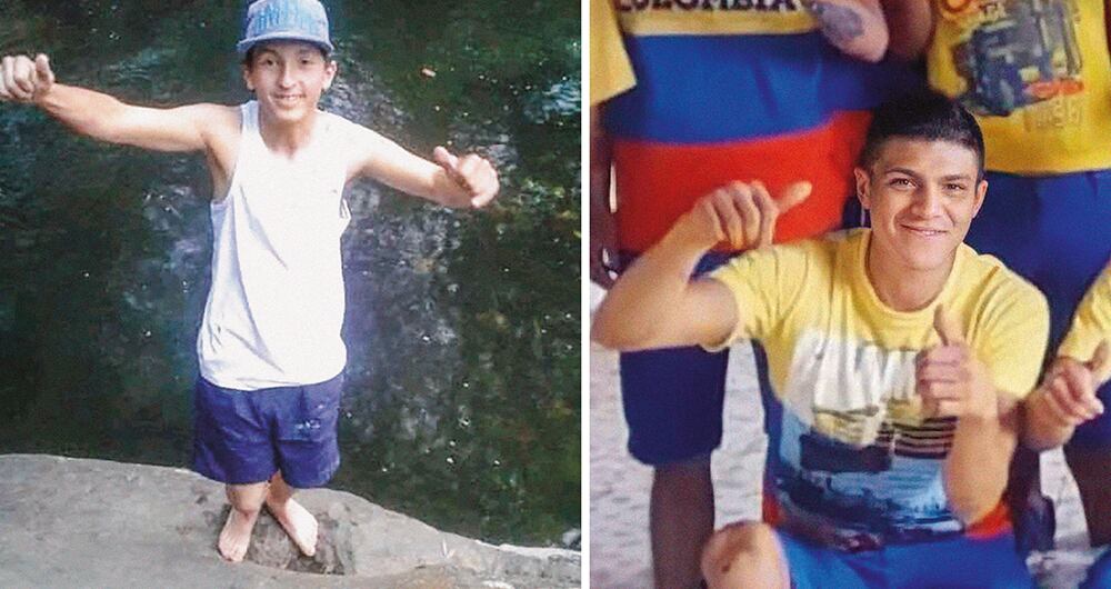    Así eran Joan Sebastián Lozada y Darío Jiménez antes de ingresar a la fundación. Posteriormente, fueron devueltos en deplorables condiciones de salud que los llevaron a la muerte. 