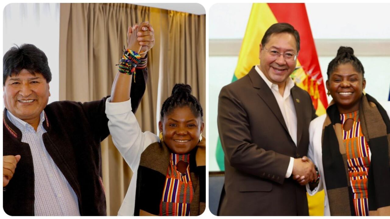 Francia Márquez y su encuentro con Evo Morales y Luis Arce.