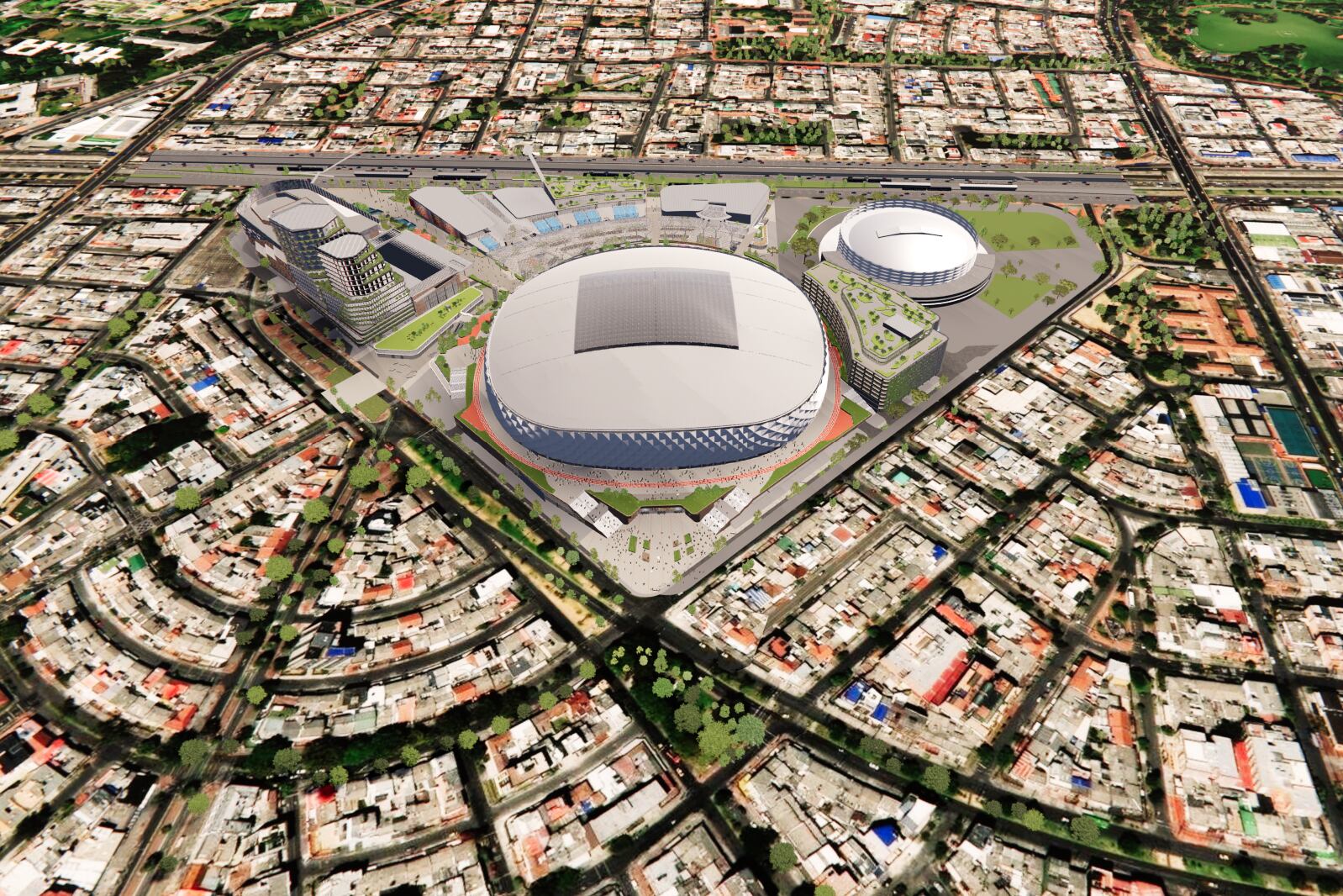 Render de lo que será el nuevo Estadio El Campín, en Bogotá