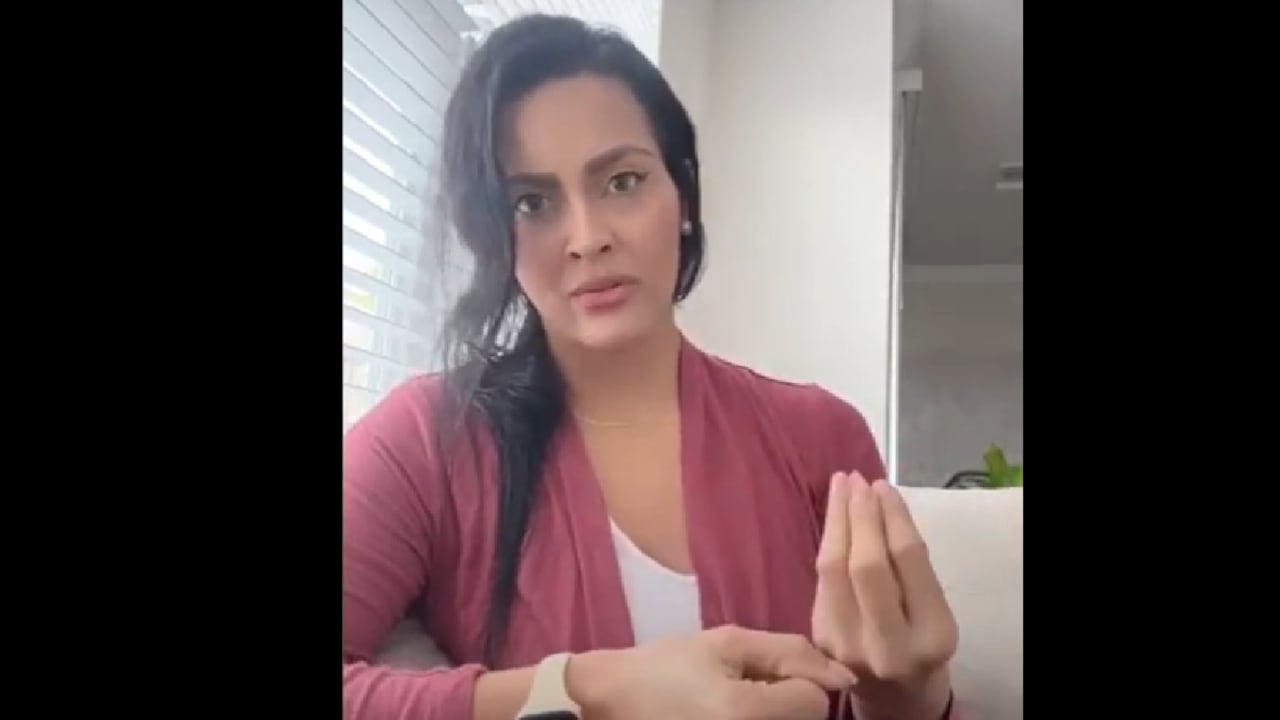 Karen Johana Daza, mujer que realiza la denuncia.