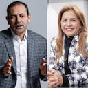 Gobernadora del Cesar, Elvia Milena; gobernador de Santander, Juvenal Díaz y gobernadora del Meta, Rafaela Cortés.