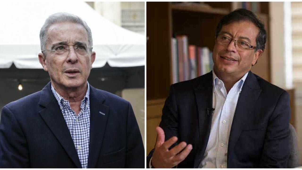 Álvaro Uribe y Gustavo Petro