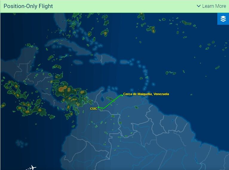 Recorrido Venezuela a Colombia.