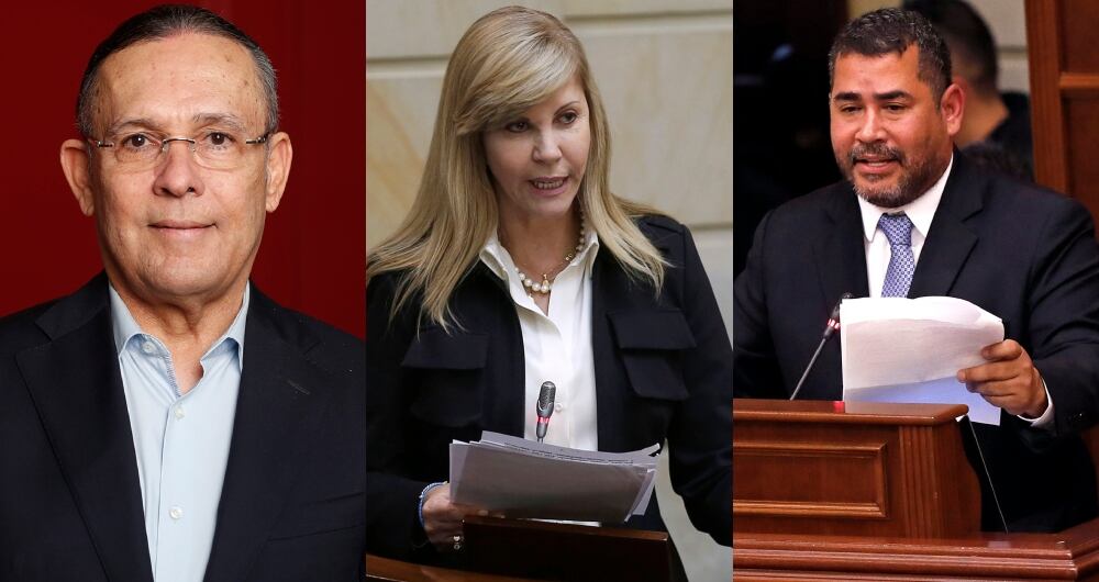 De izquierda a derecha: Efraín Cepeda, Dilian Francisca Toro y Alejandro Chacón.