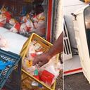 Camión saqueado en Magdalena.