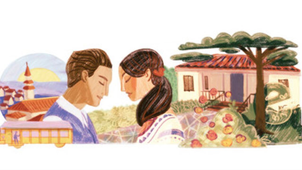 Doodle de Google en homenaje al escritor Jorge Isaacs