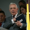 Expresidente Álvaro Uribe y la JEP, imagen de referencia.