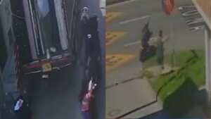 El lamentable suceso que quedó grabado en video ocurrió en el barrio Yomasa.