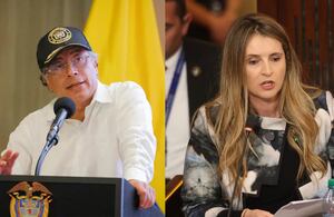 Gustavo Petro y Paloma Valencia.