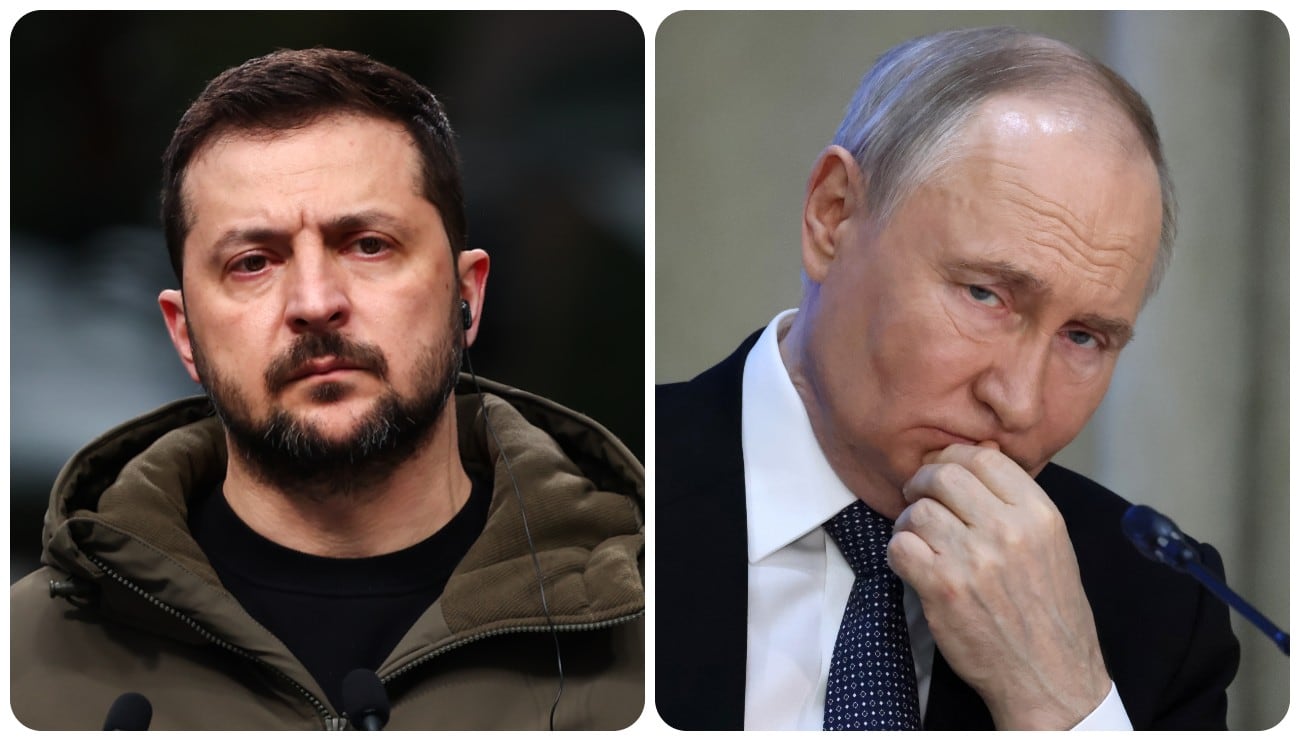 Volodimir Zelenski y Vladimir Putin