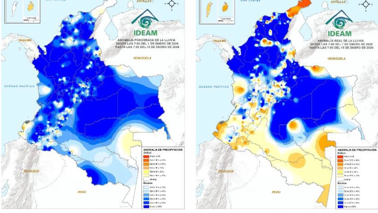 Durante la primera quincena de 2026 se registraron lluvias superiores a lo normal en todo el país, pese a tratarse de una temporada seca.