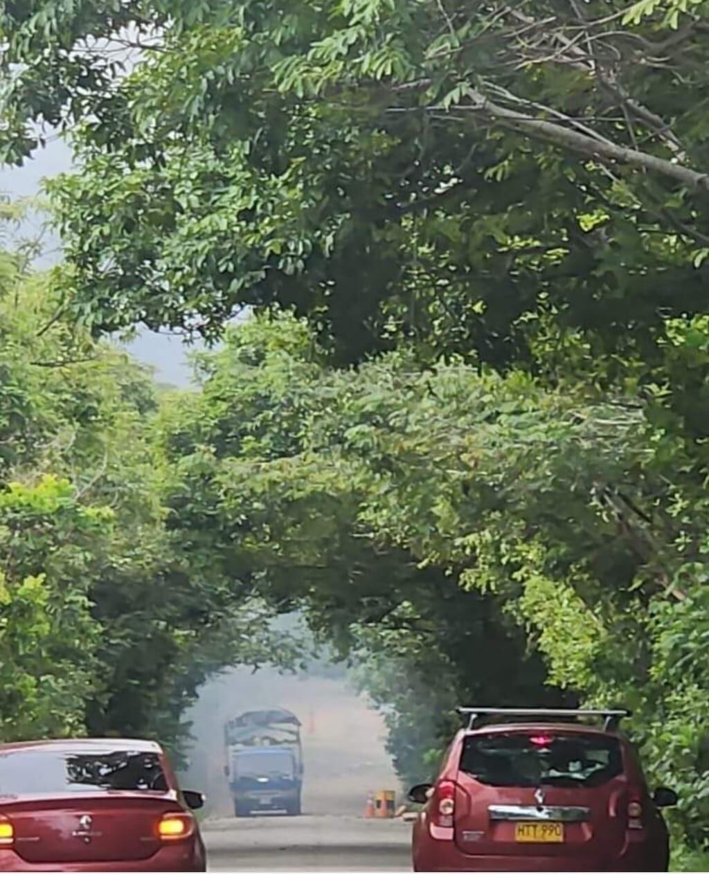 Imagen del atentado en Tame, Arauca.