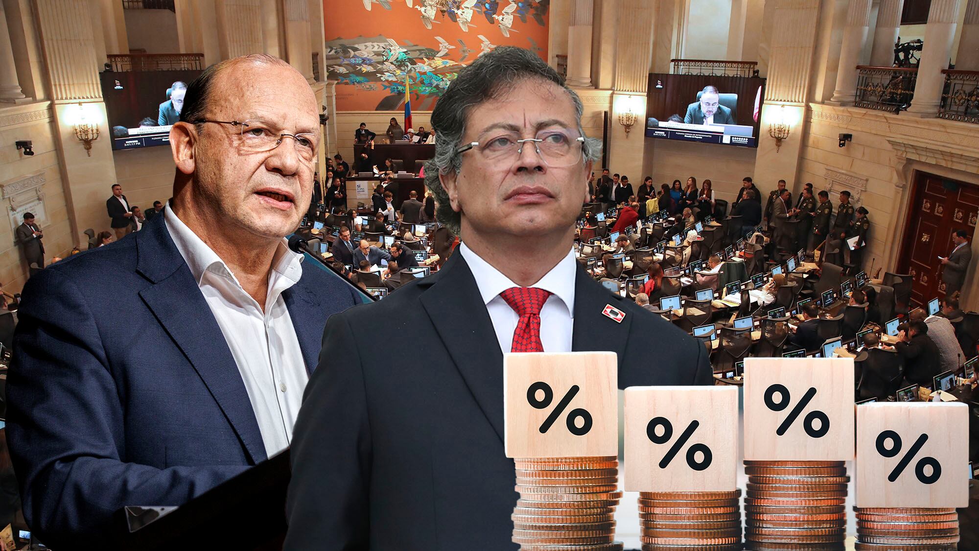 Gustavo Petro ministro Germán Ávila impuestos