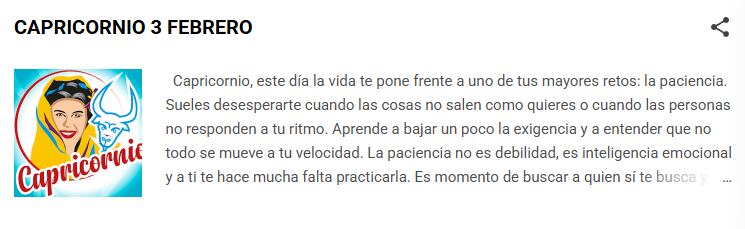 Horóscopo para Capricornio hoy según Nana Calistar