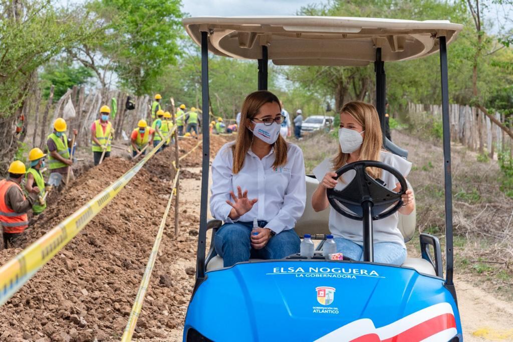 Elsa Noguera, gobernadora del Atlántico, destacó la importancia de la llegada del agua potable que llevaba años sin llegar a varios municipios del departamento.