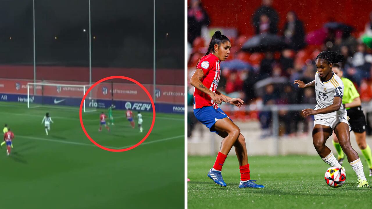 Linda Caicedo anotó al Atlético Madrid en la Copa de la Reina