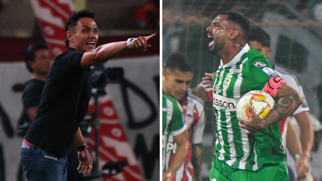 La indicación de Lucas González (izq.) a Edwin Cardona (der.) que resonó en Atlético Nacional.