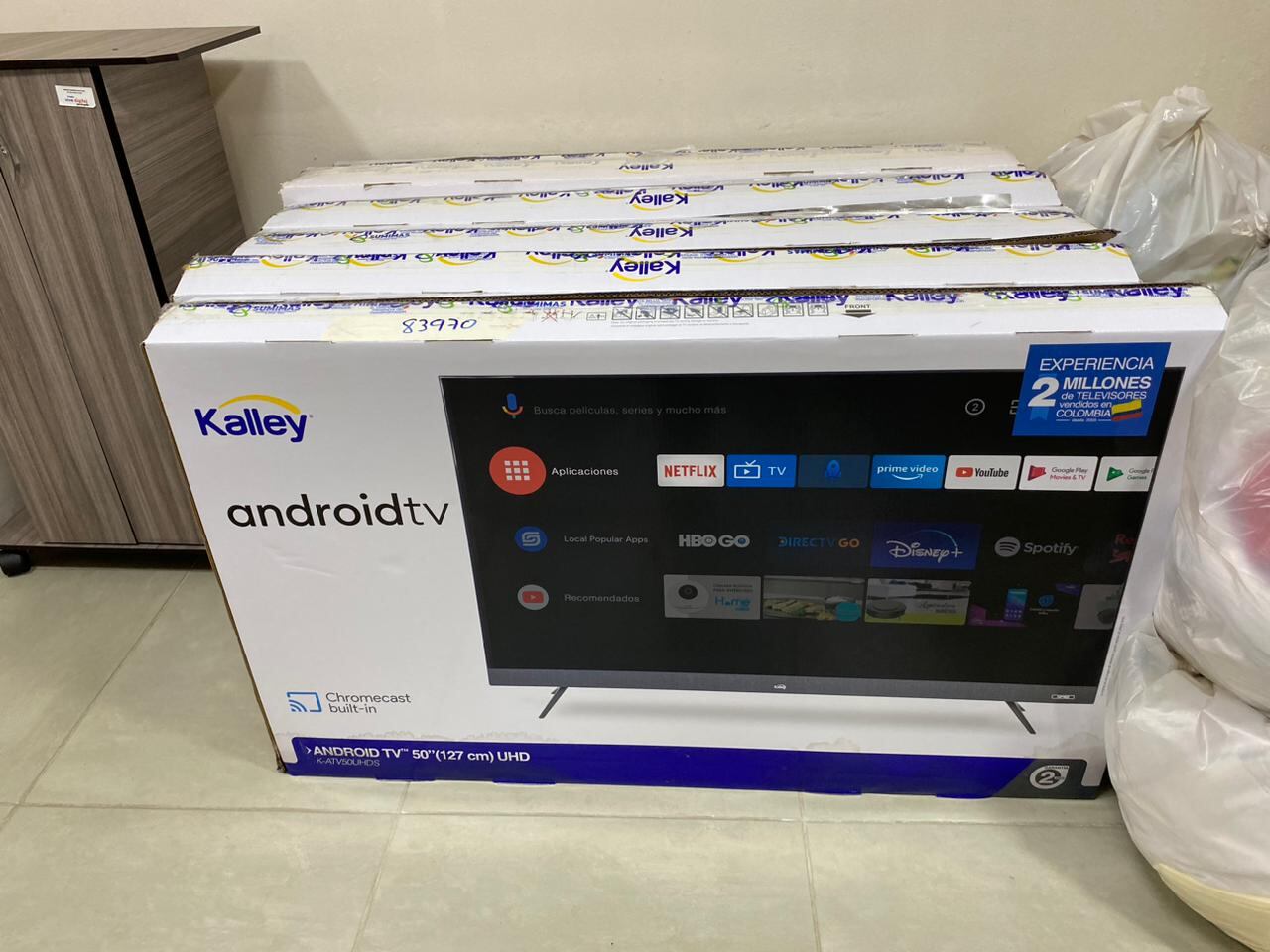 Estos fueron los televisores comprados por la Alcaldía de La Candelaria para la casa cultural del Zipa.