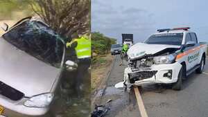 Se reportó un grave accidente en la vía Santa Marta que dejó tres personas fallecidas y varios heridos.