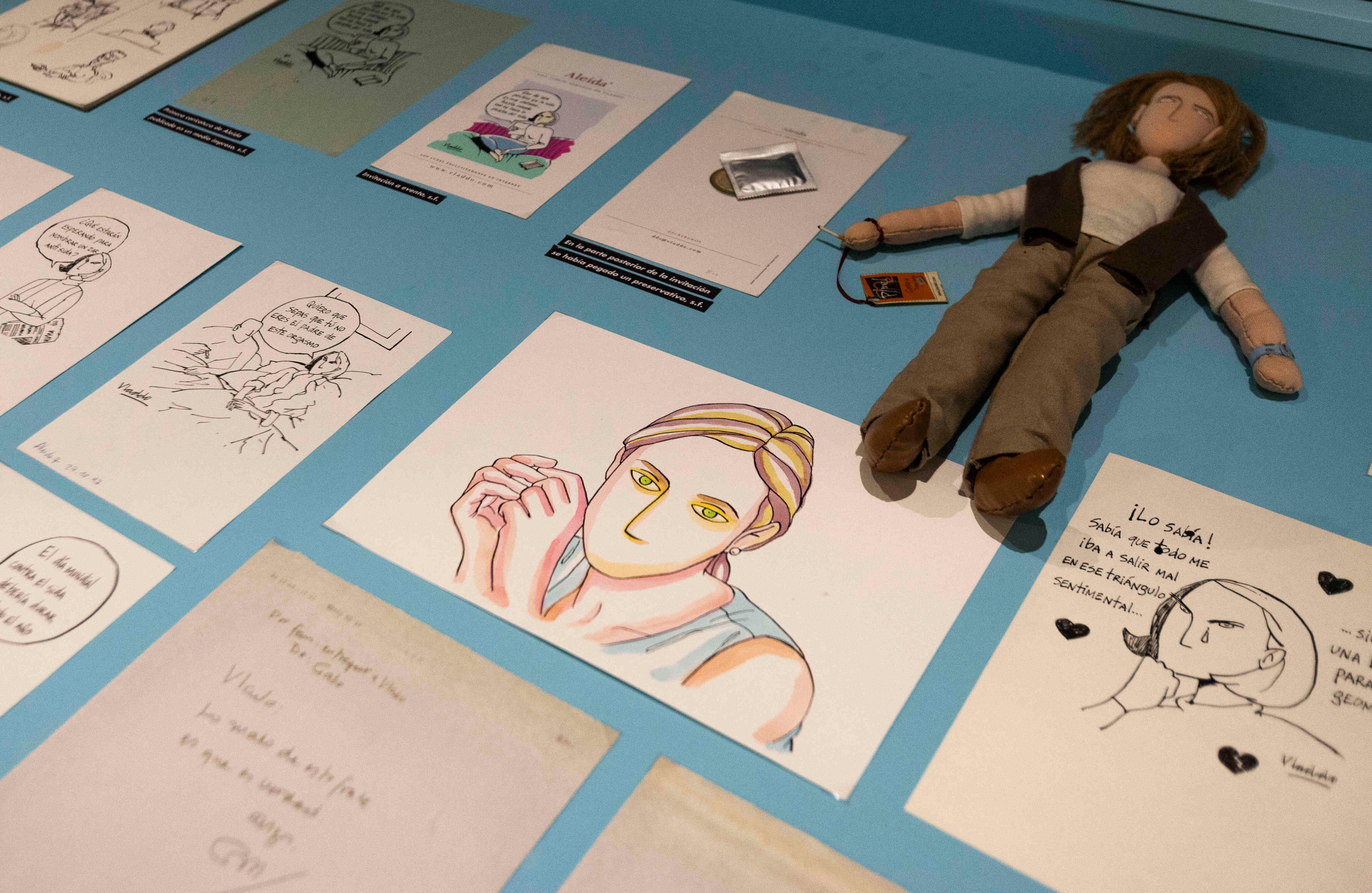 Aleida, la caricatura femenina que dice todo lo que piensa, fue inspirada por esta muñeca de trapo. FOTO: Mauricio Flórez