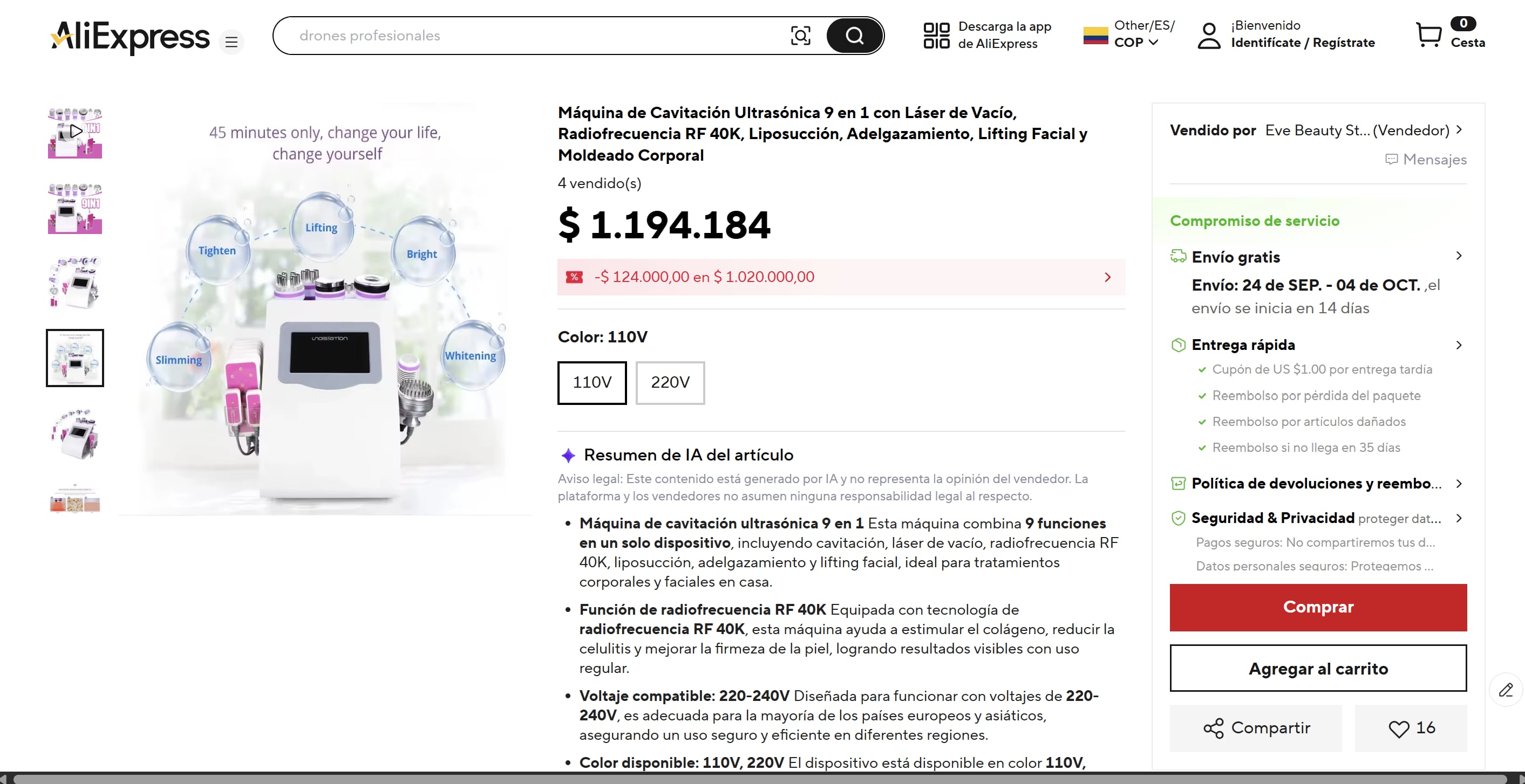 Estos son los equipos médicos para cirugías plásticas que se pueden comprar fácilmente en plataformas chinas.