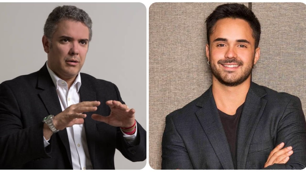 Iván Duque y Pedro Santos