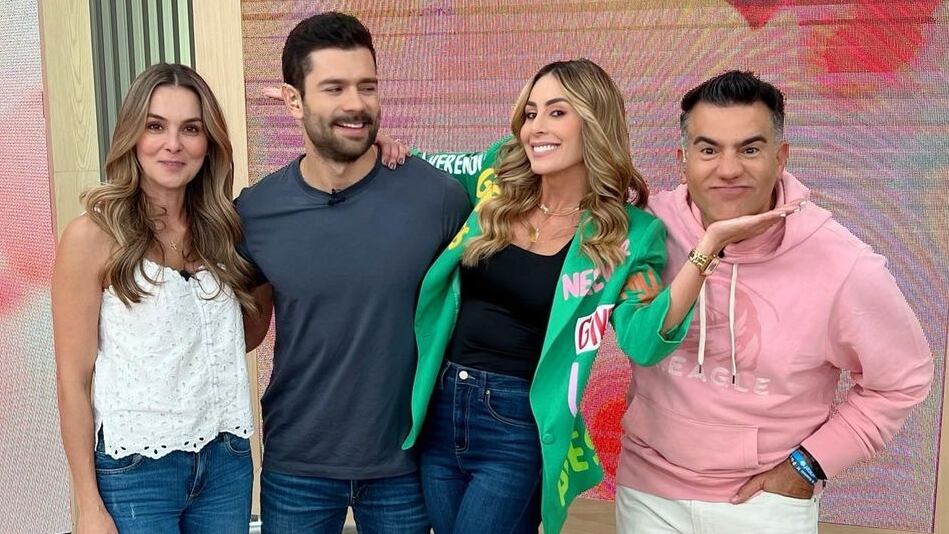 Catalina Gómez, Juan Diego Vanegas, Carolina Soto y Carlos Calero, presentadores de "Día a Día"