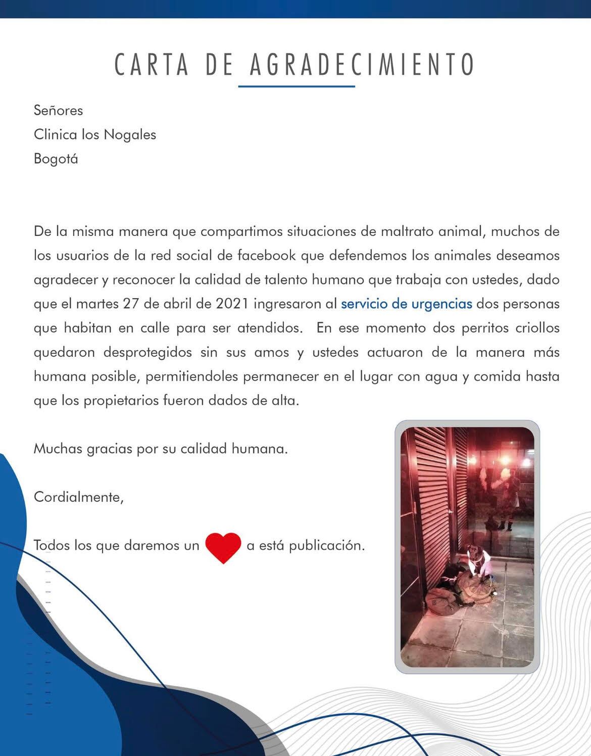 Carta Clínica Los Nogales