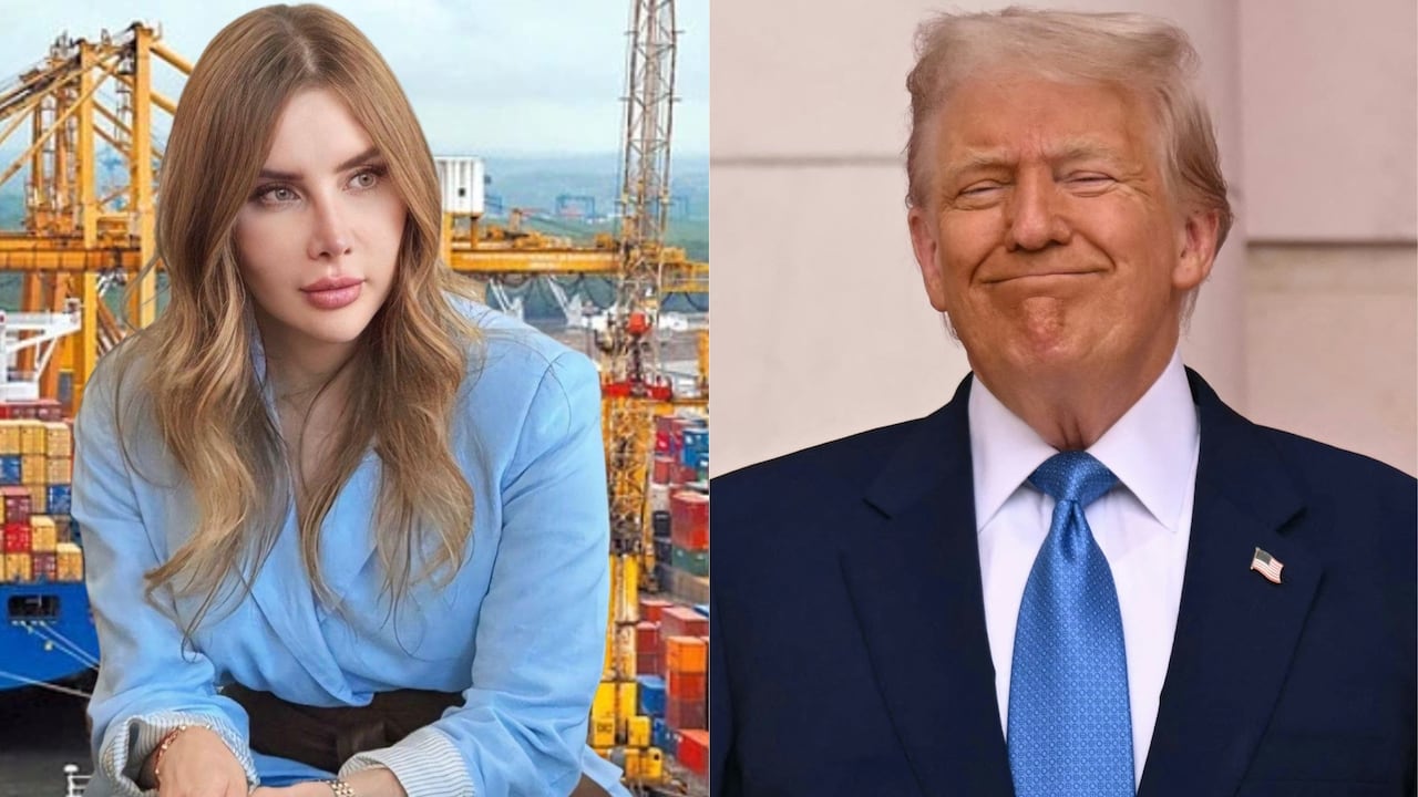 Ministra Diana Morales y Donald Trump