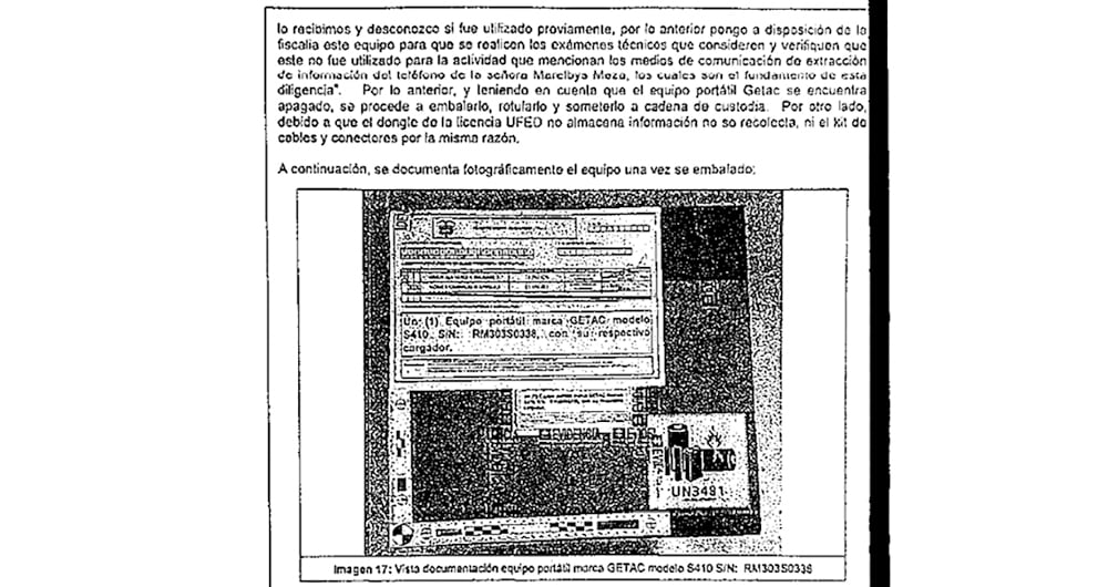    Este es el documento confidencial que recoge el detalle de cada uno de los hallazgos encontrados en la misteriosa oficina de Anticipación de la Presidencia.