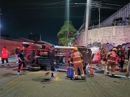 El accidente se provocó por exceso de velocidad  al estar compitiendo por la guerra del Soat.
