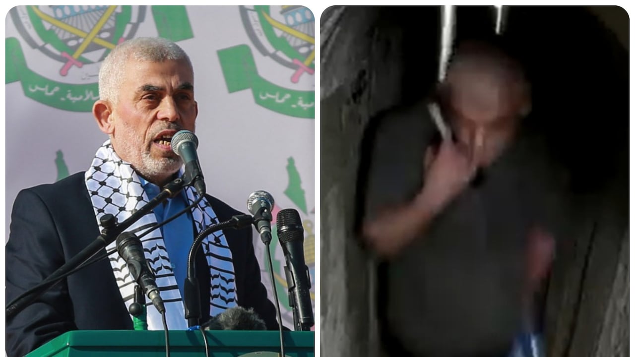 El ejército israelí publicó un video que muestra al líder de Hamás, Yahya Sinwar, en un túnel en la Franja de Gaza horas antes del ataque del movimiento islamista palestino el 7 de octubre de 2023.