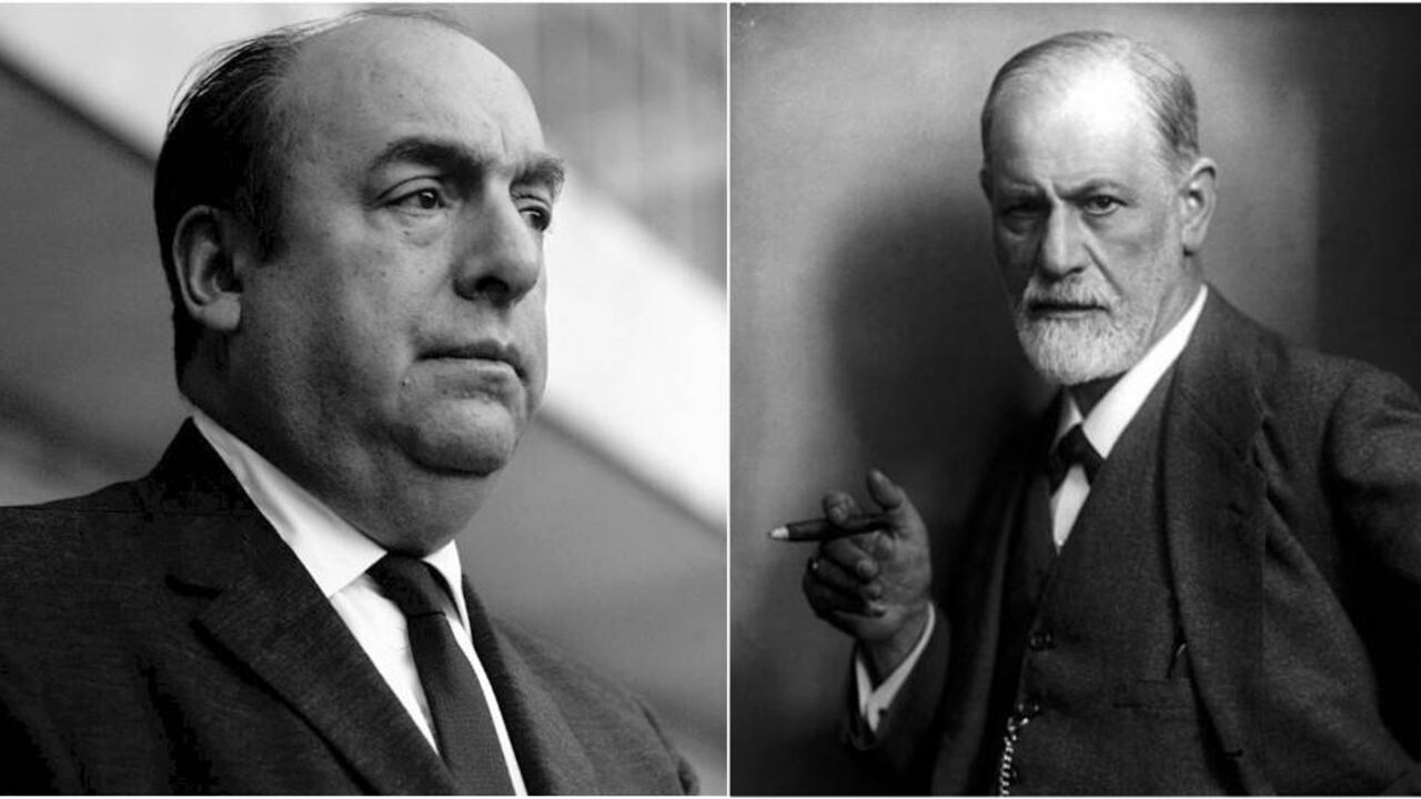 Pablo Neruda y Sigmund Freud