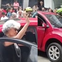 La adulta mayor, en aparente estado de embriaguez, se defendían de haber chocado una motocicleta.