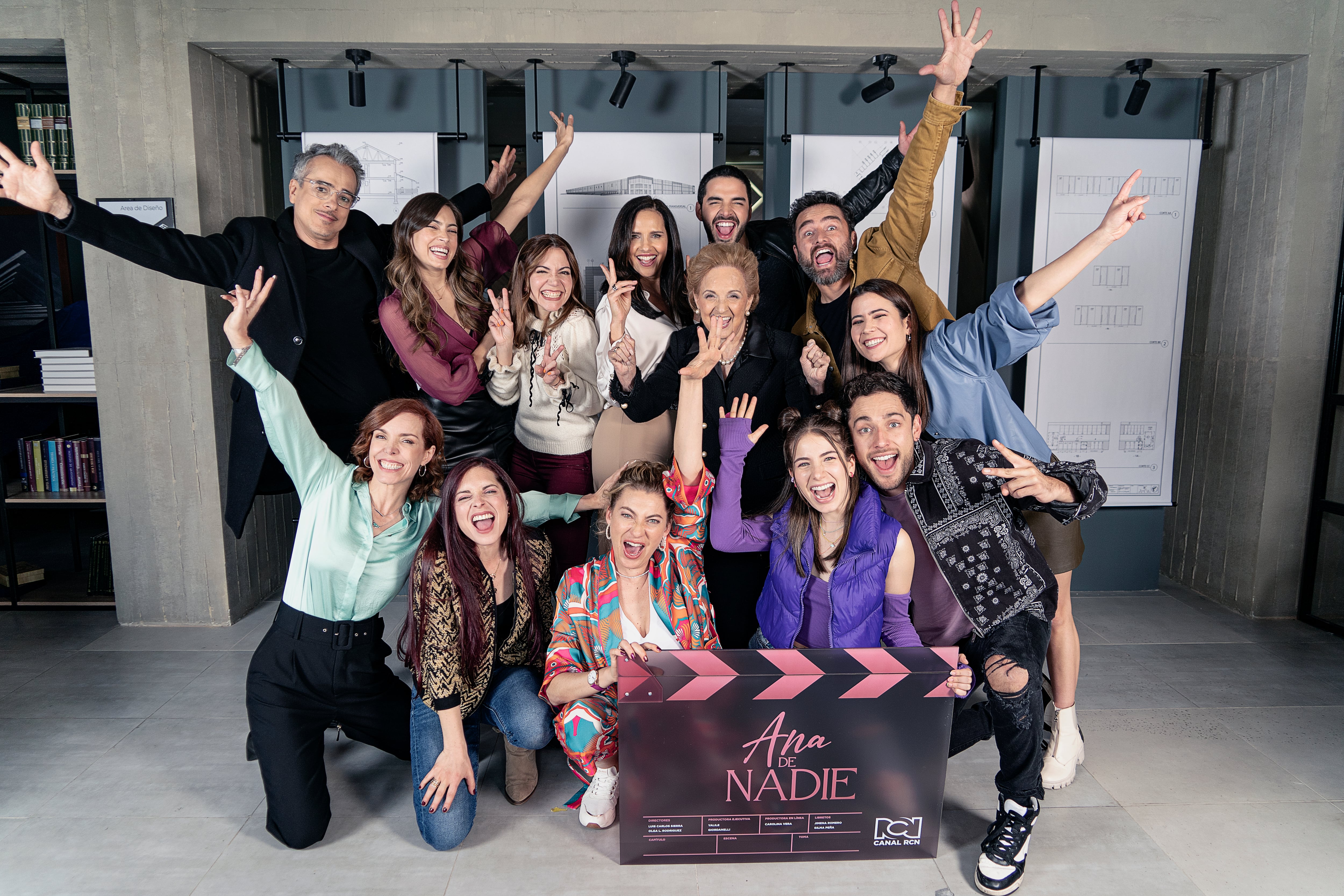 Elenco de la novela Ana de Nadie. Cortesía: RCN Tv.