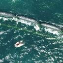 El objetivo del sistema nunca antes usado es atrapar basura del llamado "continente plástico" del Océano Pacífico. Foto: OCEAN CLEANUP vía BBC.