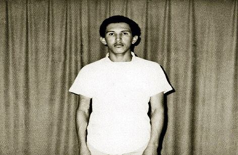 Chávez  en 1971 recién ingresado a la academia militar.