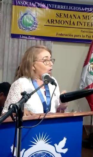 El acto de reconocimiento se realizó en Perú.