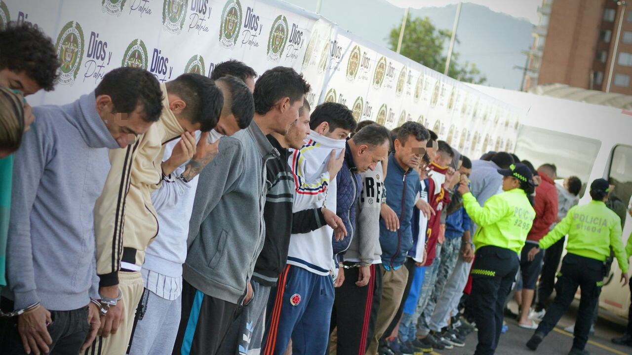 Integrantes de ‘Satanás’, ‘La 108′, los ‘Cucer’ y los ‘Cataleya’, fueron capturados durante el mes de julio en Bogotá.
