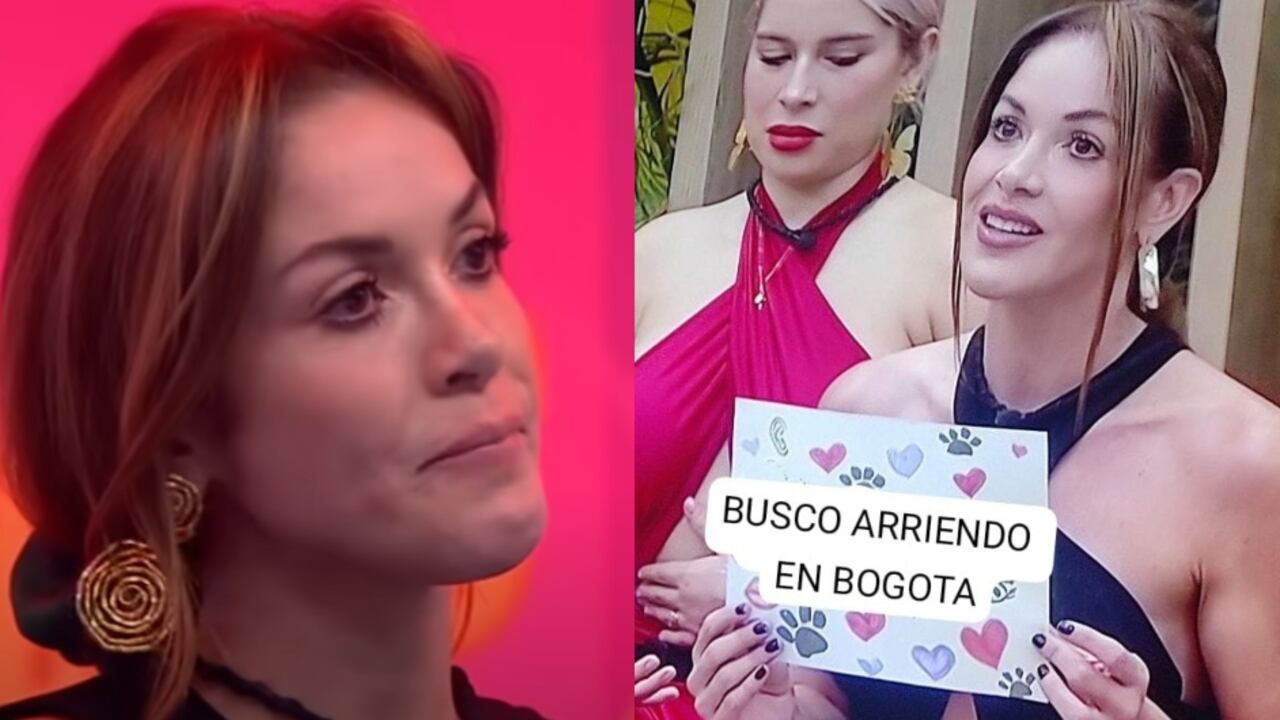 De izquierda a derecha: Nataly Umaña durante la eliminación de ‘La Casa de los Famosos’ y un meme tomado de las redes sociales.