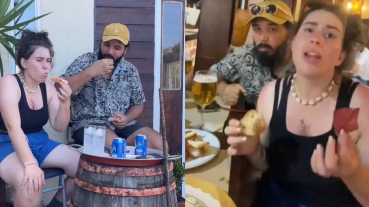 Estadounidenses probando comida española.