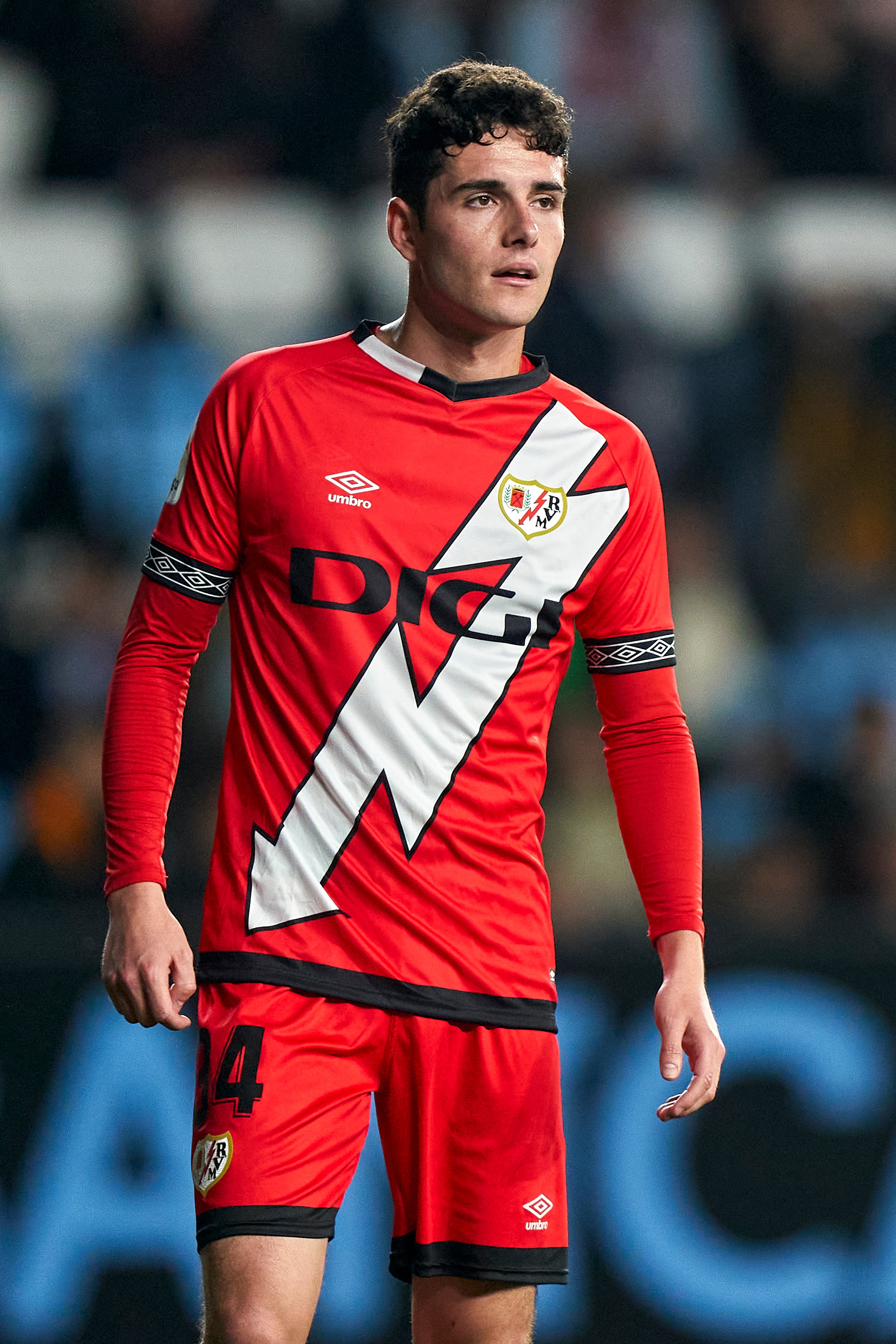 VIGO, SPAIN - MARCH 11:  Sergio Camello of Rayo Vallecano looks on during the LaLiga Santander match between RC Celta and Rayo Vallecano at Estadio Abanca Balaidos on March 11, 2023 in Vigo, Spain. (Photo by Jose Manuel Alvarez/Quality Sport Images/Getty Images)