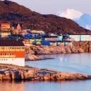 El impresionante fenómeno natural se registró frente a la costa de Ilulissat (foto), al oeste de Groenlandia.