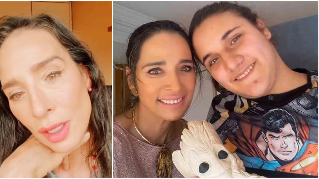 Luly Bossa y su fallecido hijo Ángelo