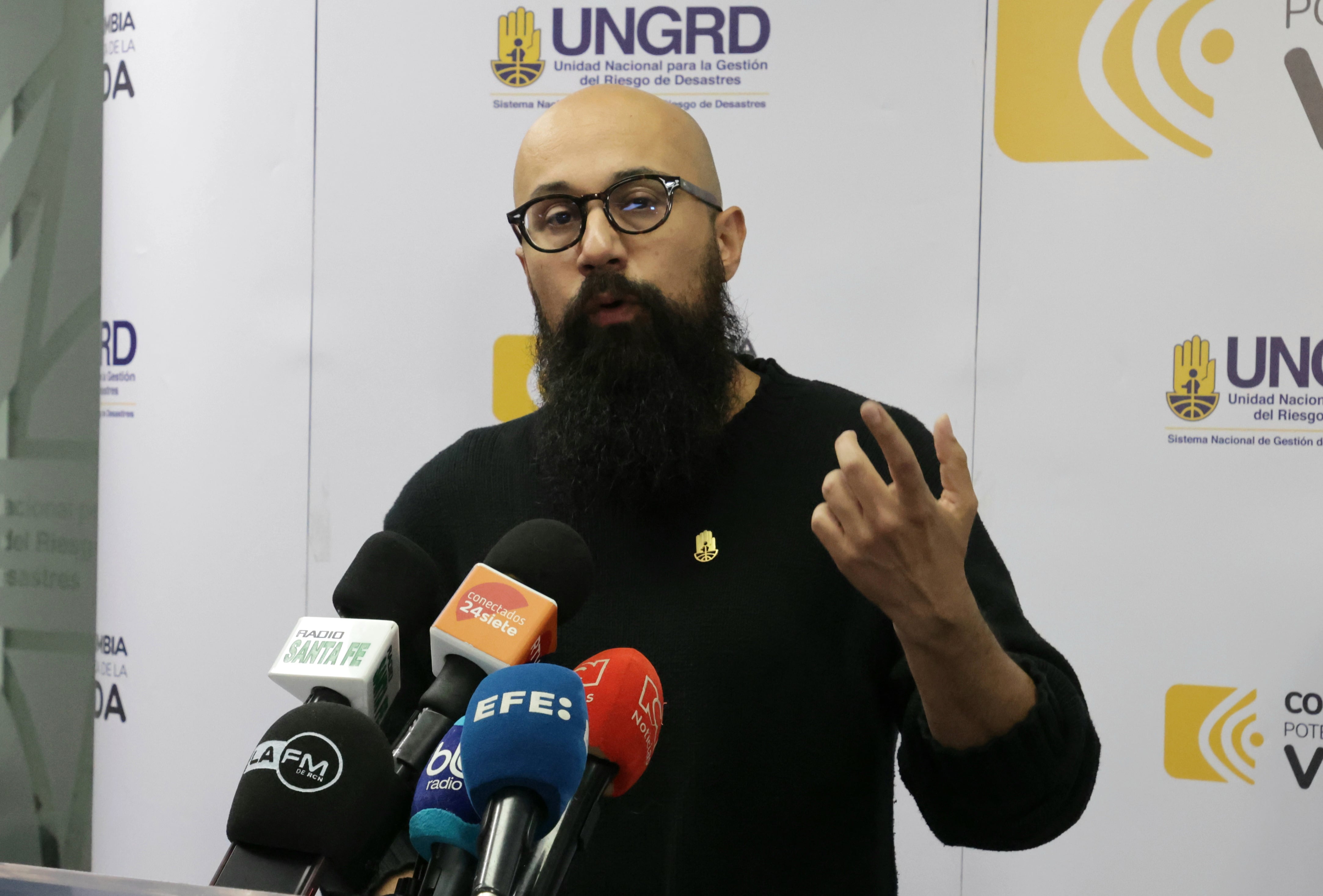 Carlos Carrillo Director de la UNGRD
Rueda de prensa