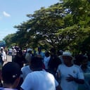 Bloqueo en la vía a la altura de Campo de la Cruz en el sur de Atlántico.
