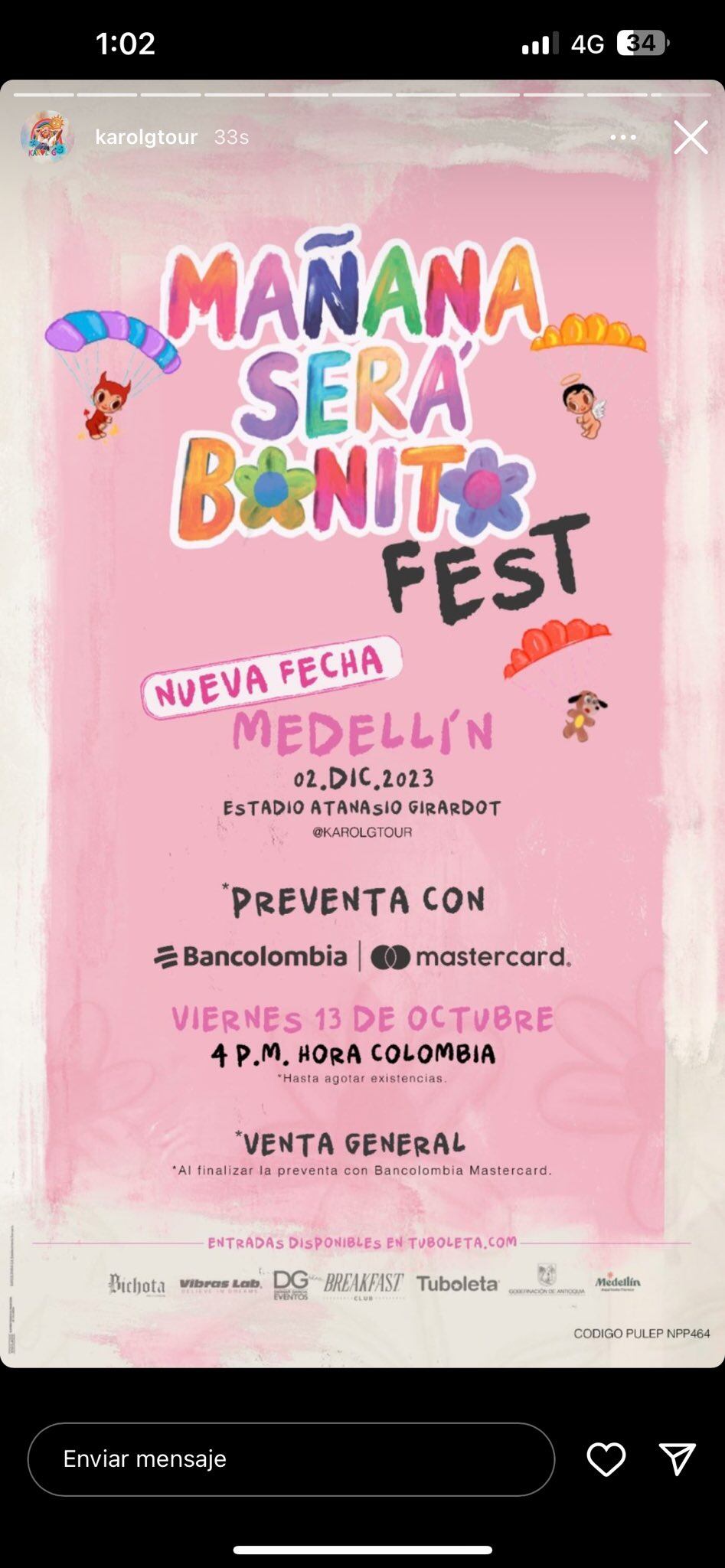 Presuntamente habrá una nueva fecha del concierto de Karol G